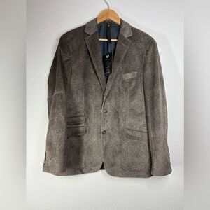 Stones Velour Men’s Corduroy Blazer Sport Jacket NWT Size XL US/ 42 UK Brown